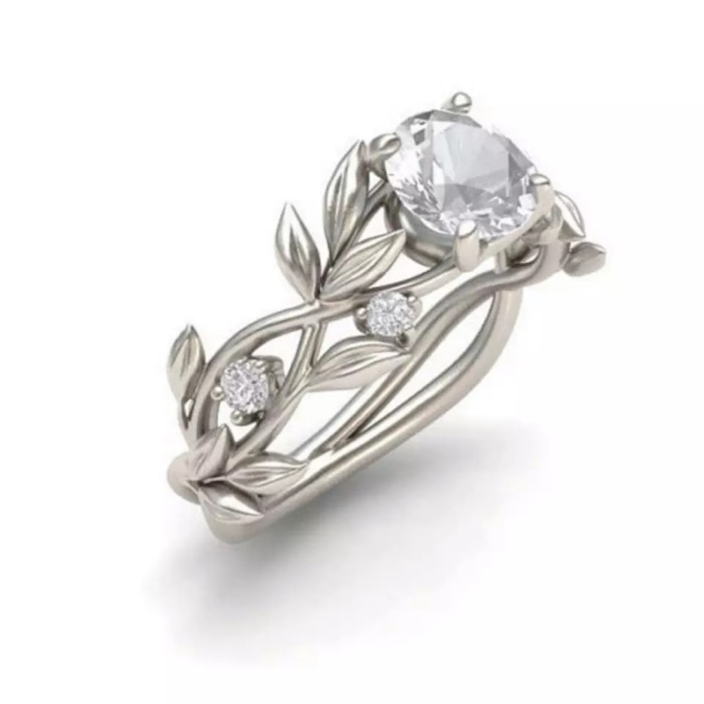 NEW!๐๐๐นSTUNNING! FLOWER!๐นVINE! CZ RING!๐น๐๐7 - Picture 1 of 4
